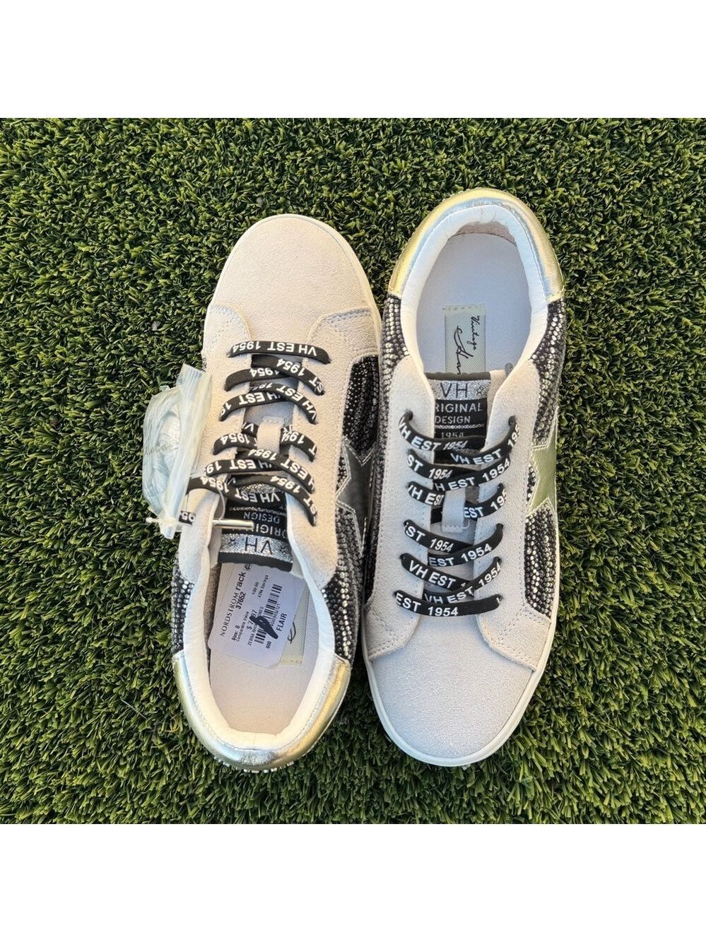 Vintage Havana Sneakers Flair Slip On Wavy Rhinestone Size 8 - Picture 4 of 12